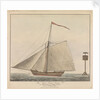 The 'Viper' Excise Cutter on a wind, passing the Gunfleet Beacon by William Wallace