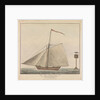 The 'Viper' Excise Cutter on a wind, passing the Gunfleet Beacon by William Wallace