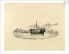 HMS 'Grampus' as a hulk by W. Porden Kay