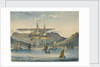 HMS 'Jupiter' (1813) at Table Bay, as a troop ship by J.F. W.