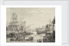 The launch of 84-gun HMS 'Thunderer' at Woolwich Dockyard, 1831 by T.S. Cooper