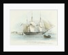 H.M.S. 'Inconstant' lying off Plymouth Dock Yard by Anonymous
