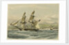 HM brig 'Frolic', 16 guns, slaver driven on shore, coast of Brazil by John Vernon