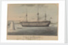 HMS 'Cambridge' Gunnery ship at Devonport, firing a torpedo by H. M. Currie & Son (publishers)