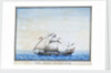 Algerian galley at sea by unknown