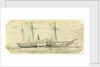 HMS 'Driver' at Ledsund, Aland Islands, 3 August 1854 by Oswald Walter Brierly
