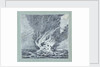 HMS 'Alceste' on fire, Pulo Leat by C. W. Browne