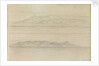 Sketch of a distant view of part of the Sierra Nevada and Cape Degatta by John Brett