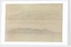 Sketch of a distant view of part of the Sierra Nevada and Cape Degatta by John Brett