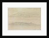 Sketch of a distant view of part of the Sierra Nevada and Cape Degatta by John Brett