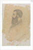 Portrait sketch of bearded man, inscribed 'Brinsley Norton' by John Brett