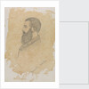 Portrait sketch of bearded man, inscribed 'Brinsley Norton' by John Brett