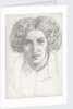 Head and shoulders portrait of a woman by John Brett
