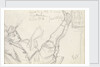 Sketch of a boy, Pat, reclining, reading with his feet up by John Brett