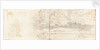 Rough sketch of a sky with land below by John Brett