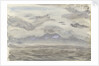 Seascape with cloudy sky by John Brett
