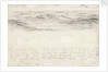 Sketch of sea with shallow waves by John Brett