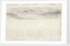 Sketch of sea with shallow waves by John Brett