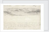 Sketch of sea with shallow waves by John Brett