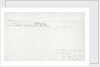 Sketch of a flat coastal view in Cornwall by John Brett