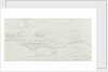Sketch of clouds, with notes, inscribed 'Clouds over Canarvon' (on reverse) by John Brett
