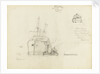 Sketch of Rotorua disembarking New Zealand passengers at Tilbury by Nelson Dawson