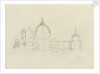 Slight sketch of Santa Maria della Salute and the Dogana, Venice by Nelson Dawson