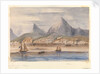 View of Rio de Janiero - Brazil 1856 showing HMS 'Tribune' at anchor by Harry Edmund Edgell