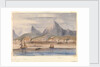 View of Rio de Janiero - Brazil 1856 showing HMS 'Tribune' at anchor by Harry Edmund Edgell