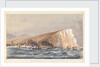 Sea attack on a coastal town by Harry Edmund Edgell