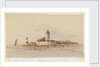 Fort flying union jack with a tower by Harry Edmund Edgell