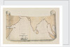 Illustrated map of the track of the 'Retribution' by Harry Edmund Edgell