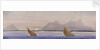 Coastal view with sailing vessels by Harry Edmund Edgell