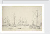 The Yachts and Ships at anchor near Sheerness by Willem van de Velde