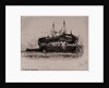 Prison Ship 'York' in Portsmouth Harbour by Edward William Cooke