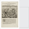 Willem Barents' voyage, May 1597. Rebuilding and strengthening the boat by Johannus Theodorus de Bry