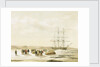 Sledge party leaving HMS 'Investigator' in Mercy Bay, under command of Lieutenant Gurney Cresswell, 15 April 1853 by S. Gurney Cresswell