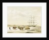 Sledge party leaving HMS 'Investigator' in Mercy Bay, under command of Lieutenant Gurney Cresswell, 15 April 1853 by S. Gurney Cresswell