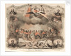 Torchlight Procession around the World. Dedicated to Young America! Atlantic Cable celebration by A. Weingartner
