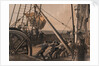 Getting out one of the large buoys for launching August 2nd. ('Great Eastern') by R. Dudley