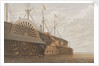 The old frigate with her freight of cable alongside the 'Great Eastern' at Sheerness by Thomas Picken