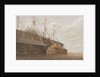 The old frigate with her freight of cable alongside the 'Great Eastern' at Sheerness by Thomas Picken