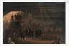 Coiling the cable in after tank on board the 'Great Eastern' at Sheerness - visit of HRH the Prince of Wales, 24 May 1865 by R. Dudley
