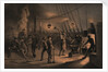 The forge on deck (of the 'Great Eastern') - night of August 9th preparing the iron plating for capstan by R. Dudley