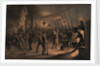 The forge on deck (of the 'Great Eastern') - night of August 9th preparing the iron plating for capstan by R. Dudley
