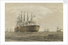 The 'Great Eastern' under weight July 23rd (escort and other ships introduced being the Terrible, the Sphinx the Hawk & the Caroline) by R. Dudley