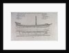 Ship plan for a galleon by unknown