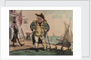 View of an admiral on crutches by George Cruikshank