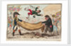 The - high - Flying Candidate, (i.e. Little Paul-Goose, ) mounting from a Blanket (Hood) by James Gillray