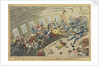 An Interesting scene on board an East Indiaman, showing the Effects of a heavy Lurch, after dinner by George Cruikshank
